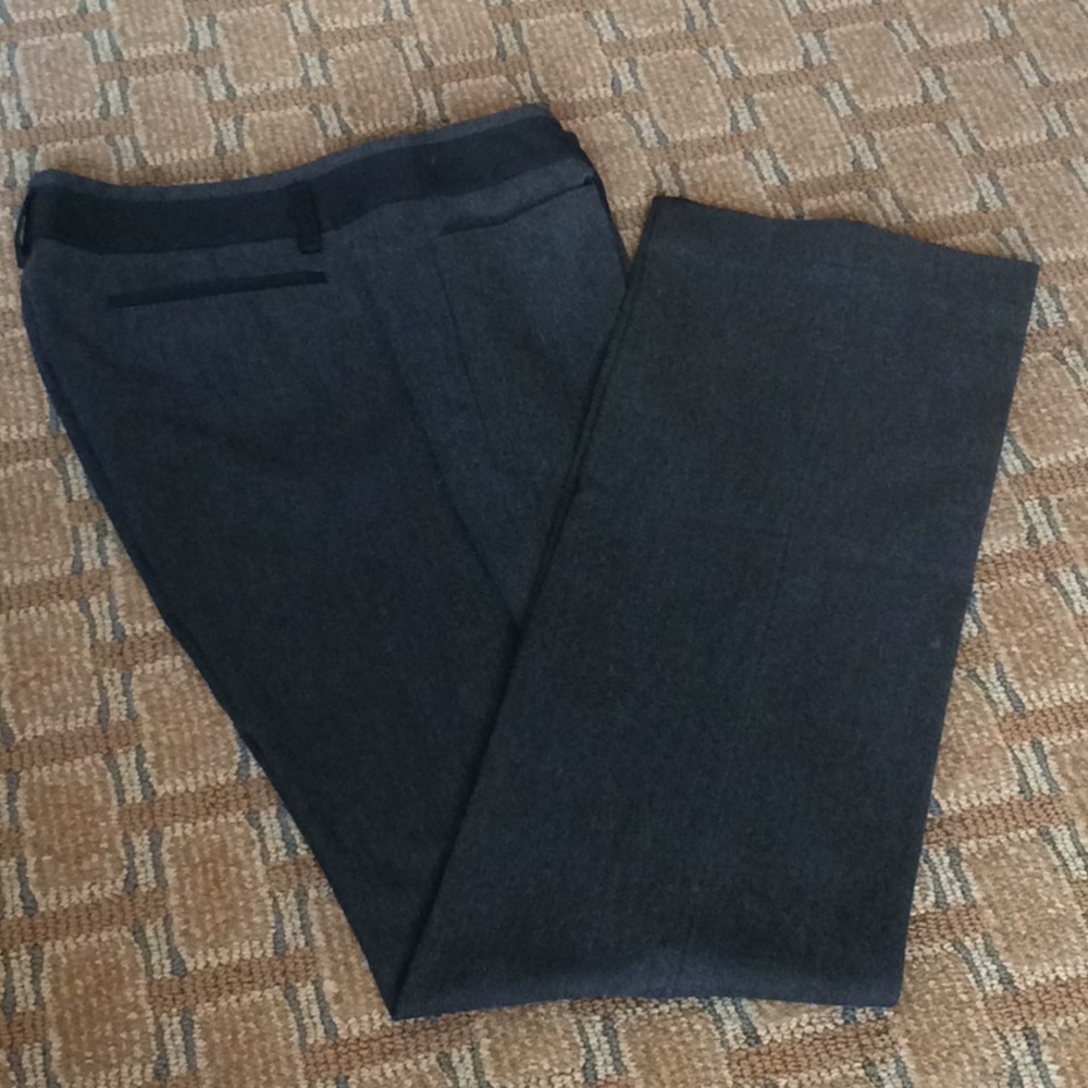 Charcoal Gray Express Editor Dress Pants 8